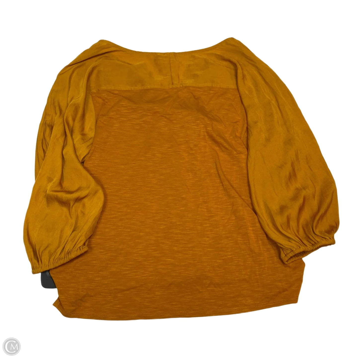 Top 3/4 Sleeve By Dolan Left Coast In Yellow, Size: L