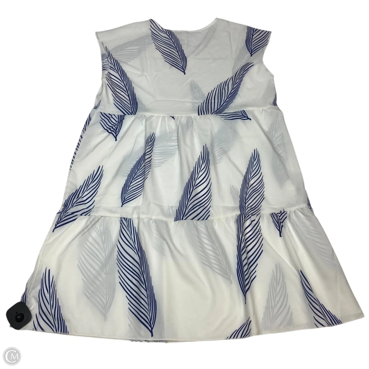 Dress Casual Short By Cmf In Blue & White, Size: M