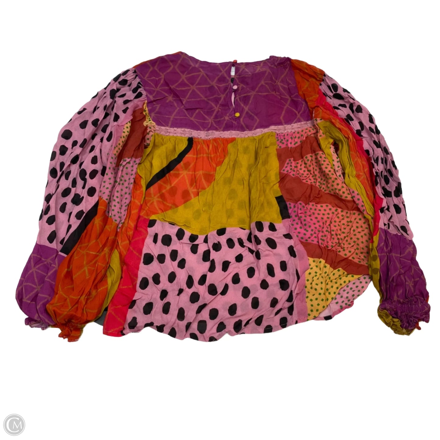Top Long Sleeve By Blank London In Pink & Red, Size: Xs
