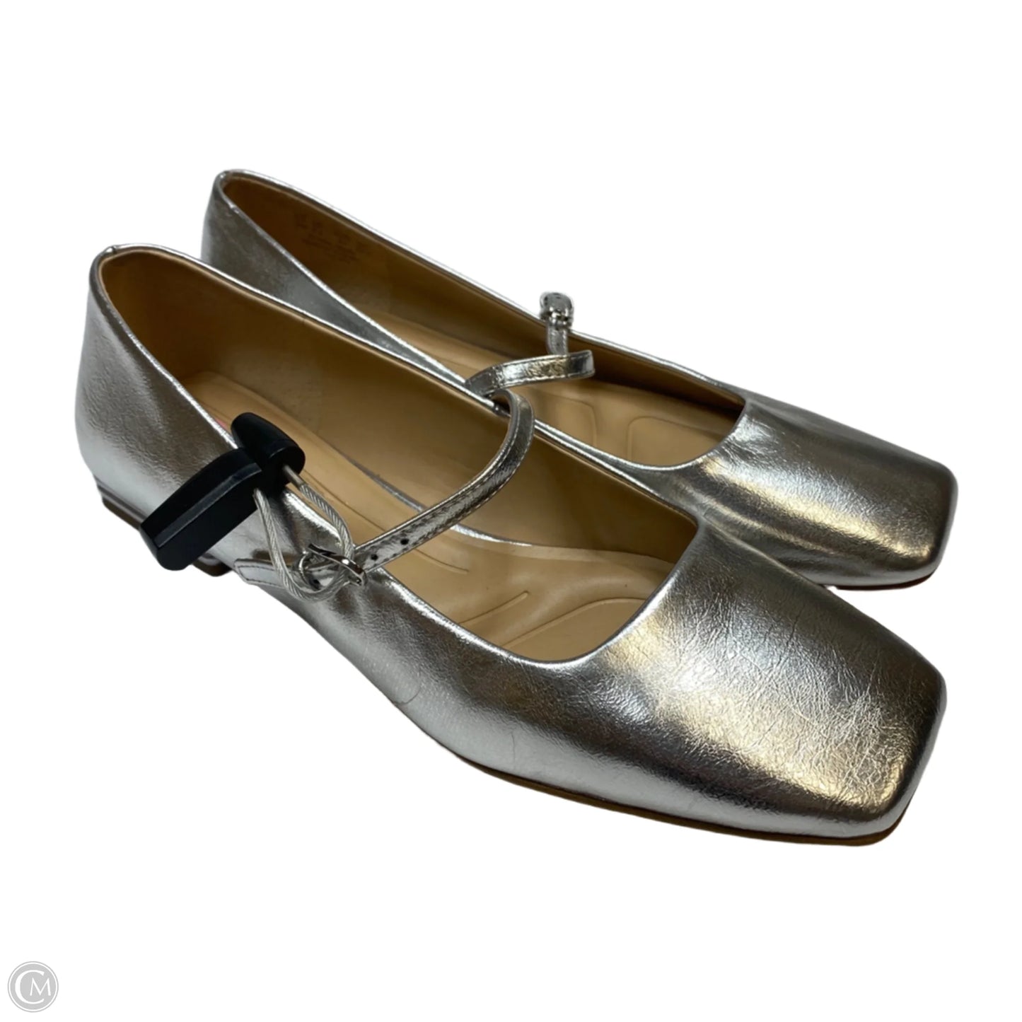 Shoes Flats By Franco Sarto In Silver, Size: 9