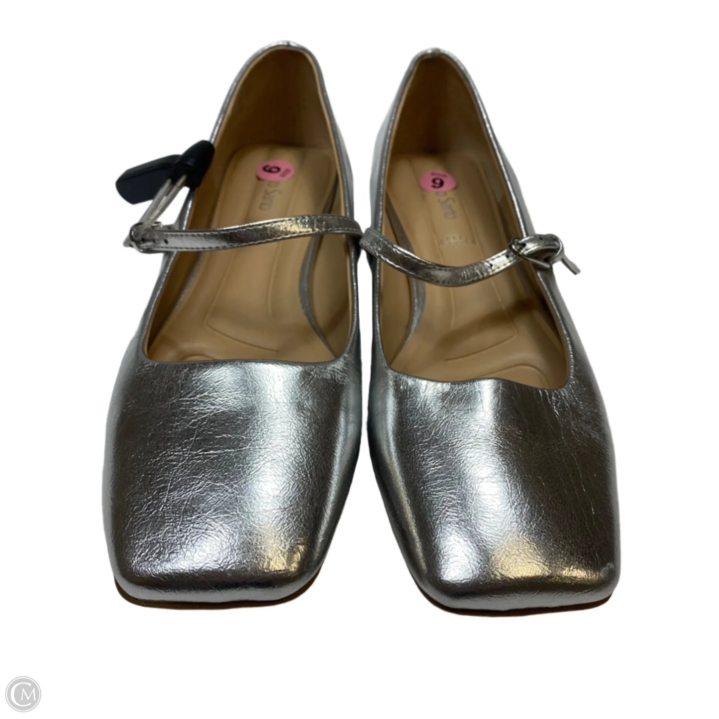 Shoes Flats By Franco Sarto In Silver, Size: 9