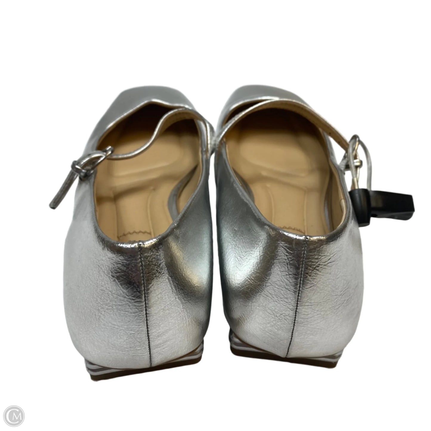 Shoes Flats By Franco Sarto In Silver, Size: 9