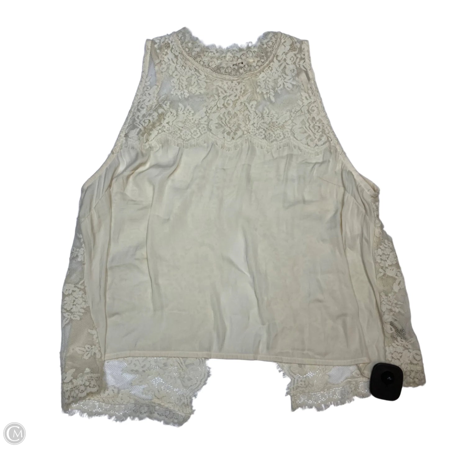 Top Sleeveless By Free People In Cream, Size: L