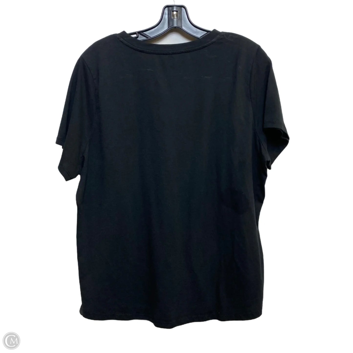 Top Short Sleeve Basic By Mighty Fine In Black, Size: Xl