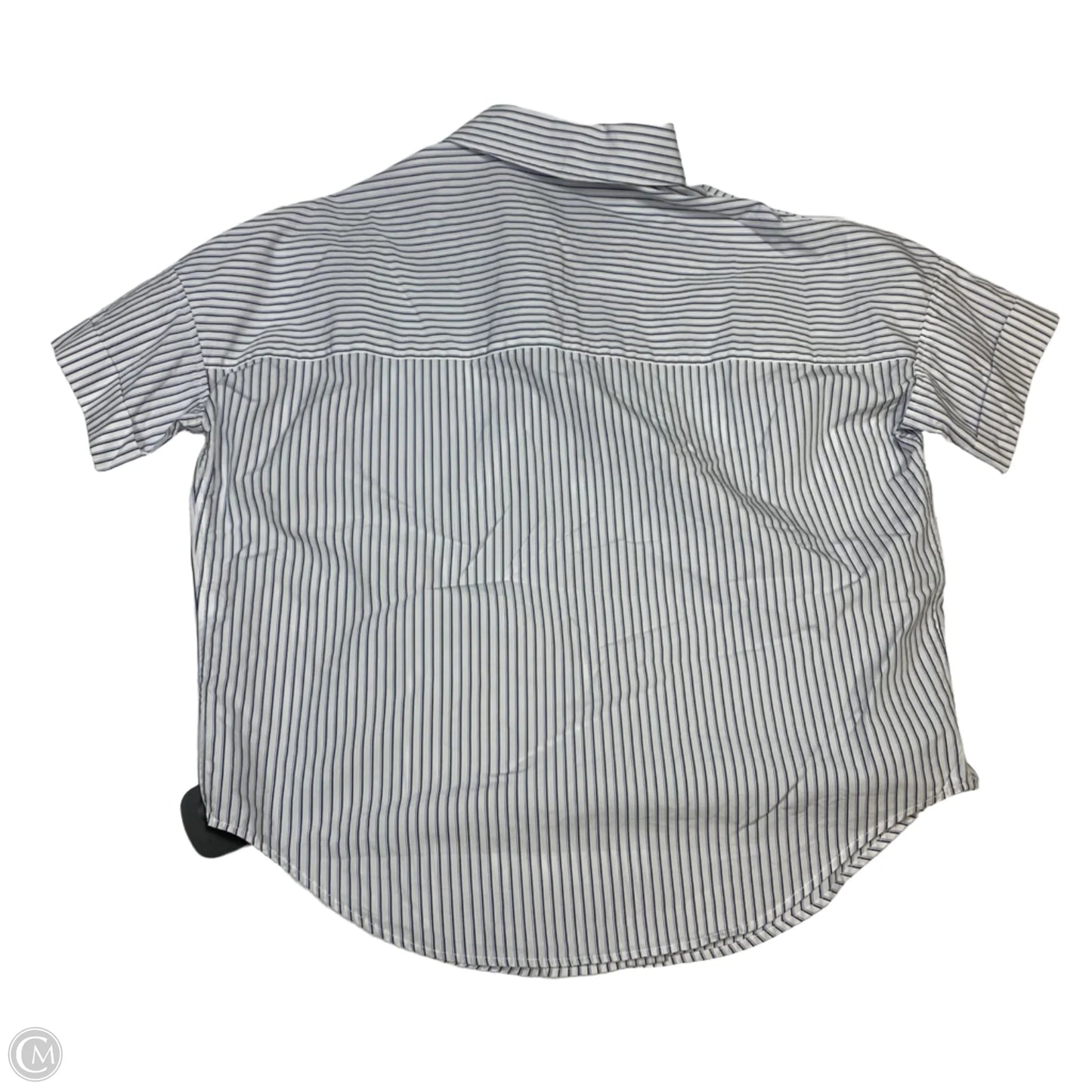 Top Short Sleeve Designer By Rag And Bone In Grey & White, Size: Xxs