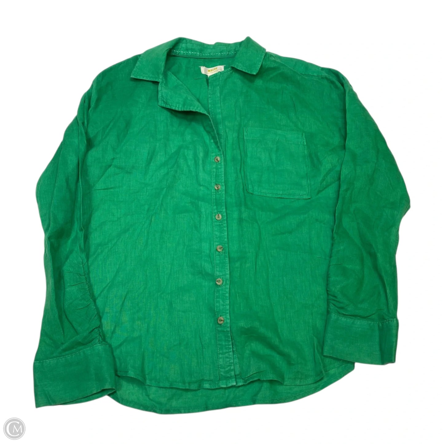 Top Long Sleeve By Maeve In Green, Size: M