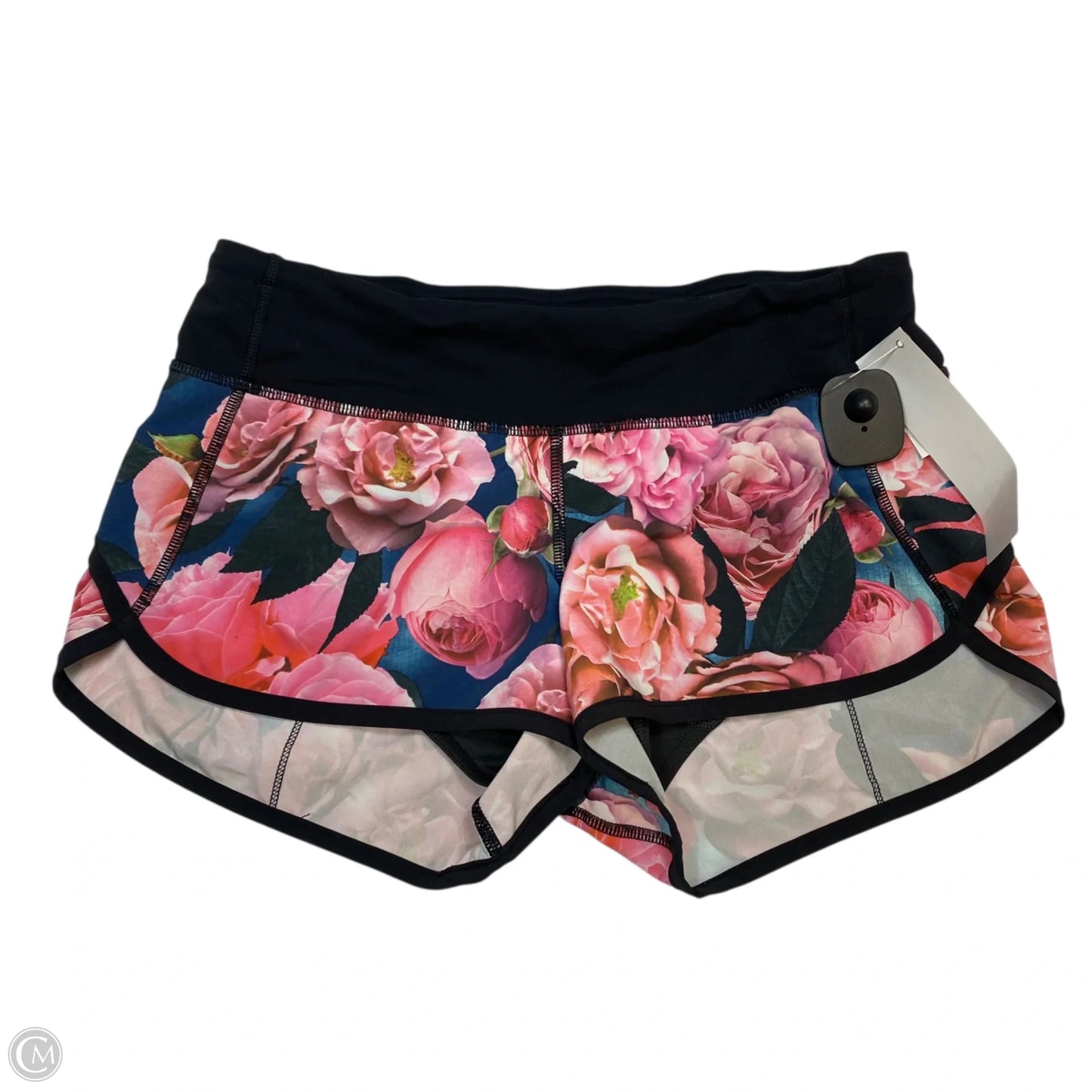 Athletic Shorts By Lululemon In Black & Pink, Size: S