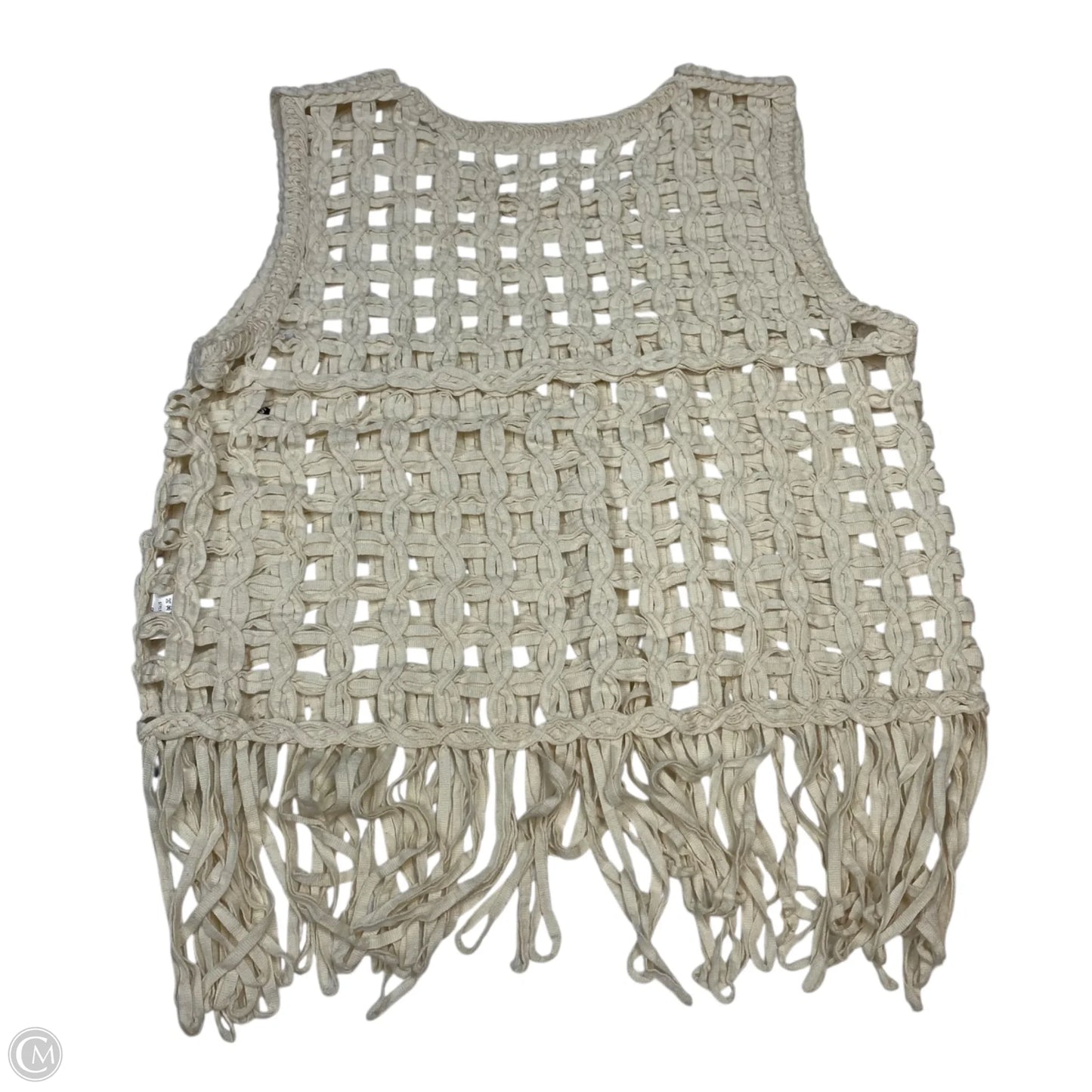 Top Sleeveless By Adora In Cream, Size: Osfm