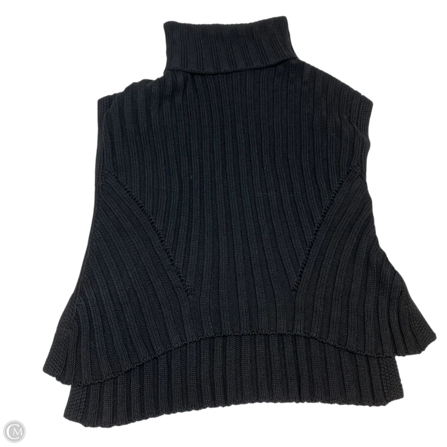 Top Sleeveless By Zara In Black, Size: M