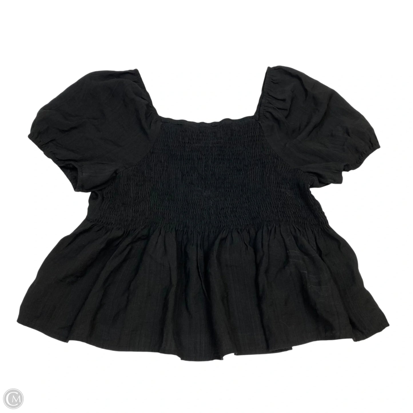 Top Short Sleeve By Shein In Black, Size: 2x