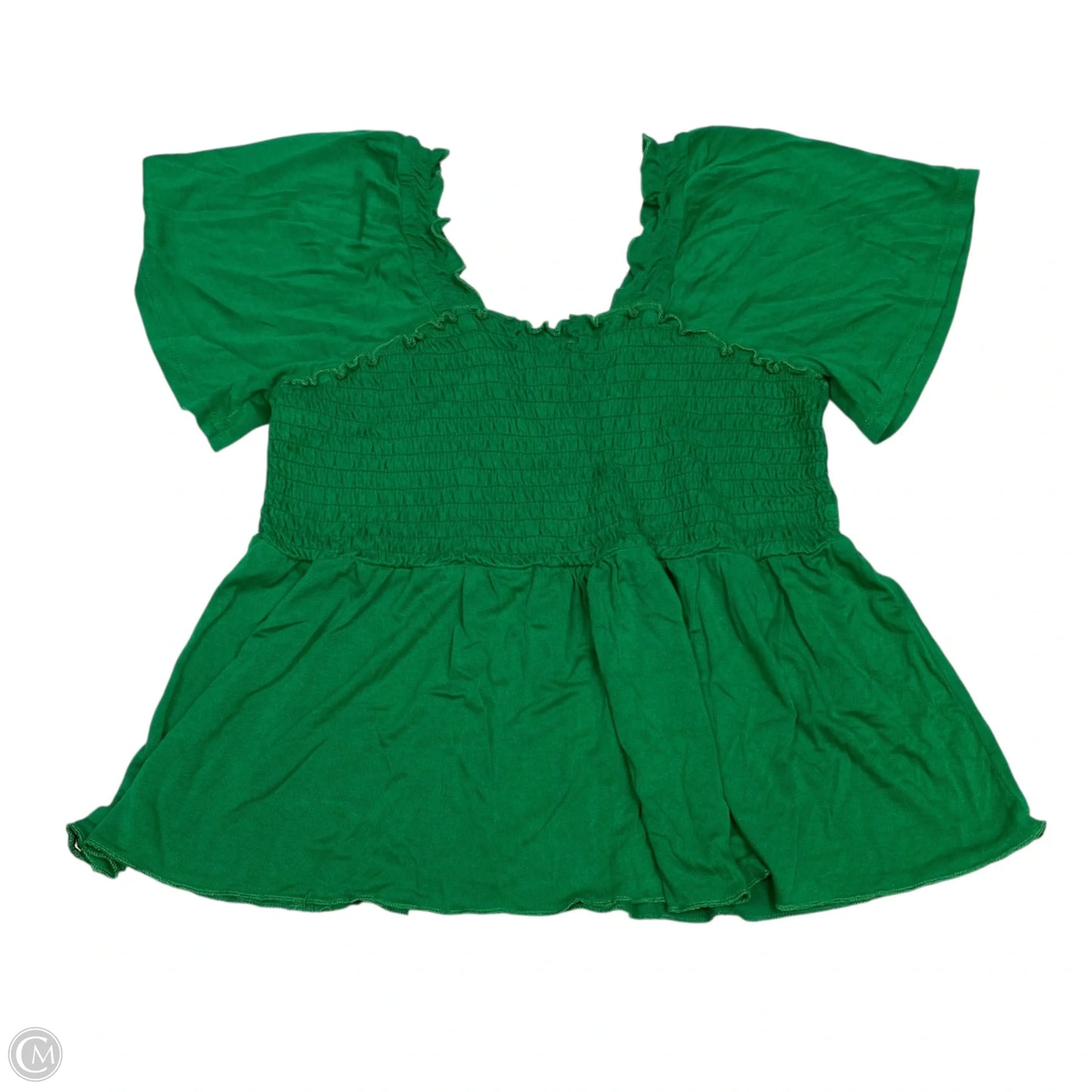 Top Short Sleeve By Versona In Green, Size: Xl