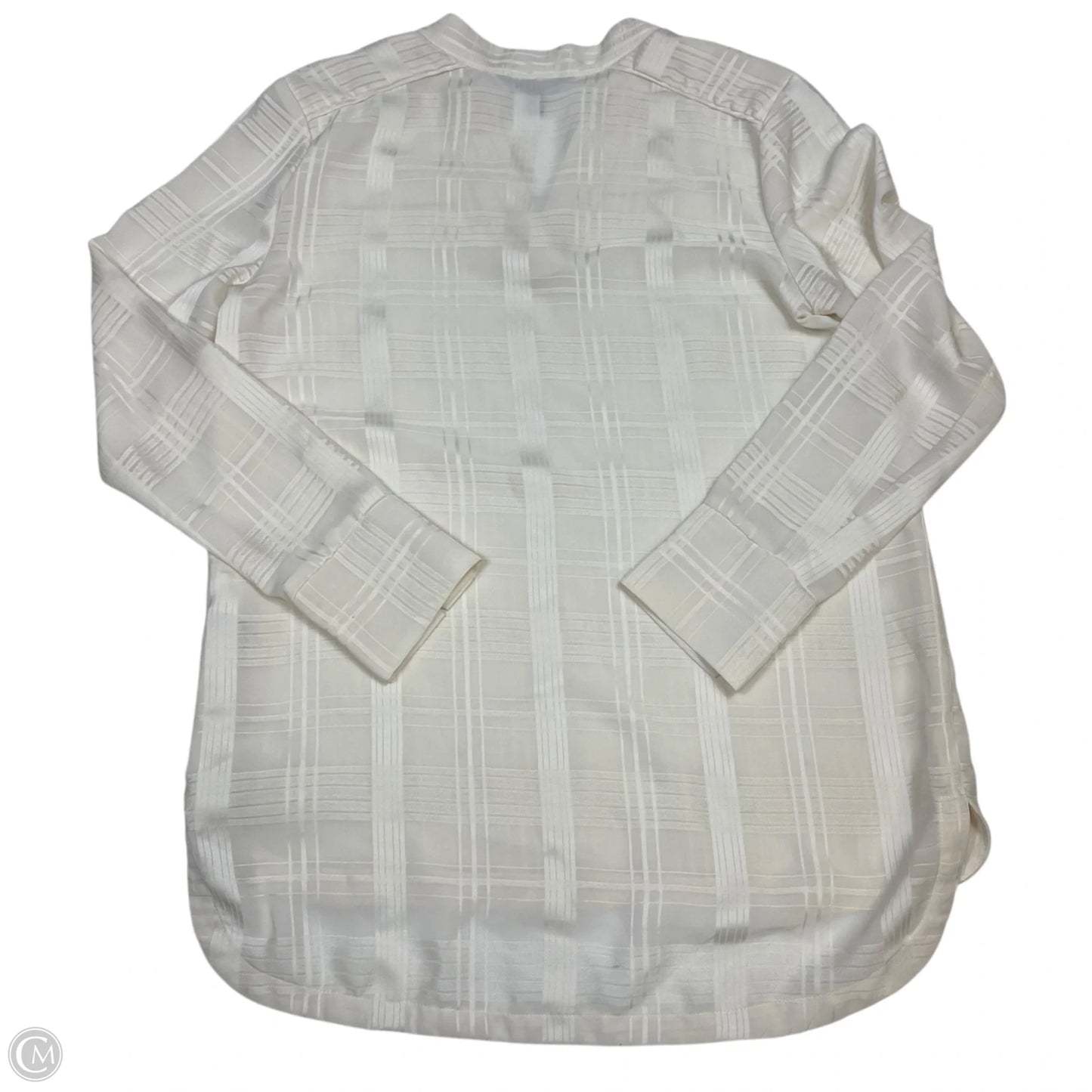 Top Long Sleeve By Banana Republic In Cream, Size: Xs