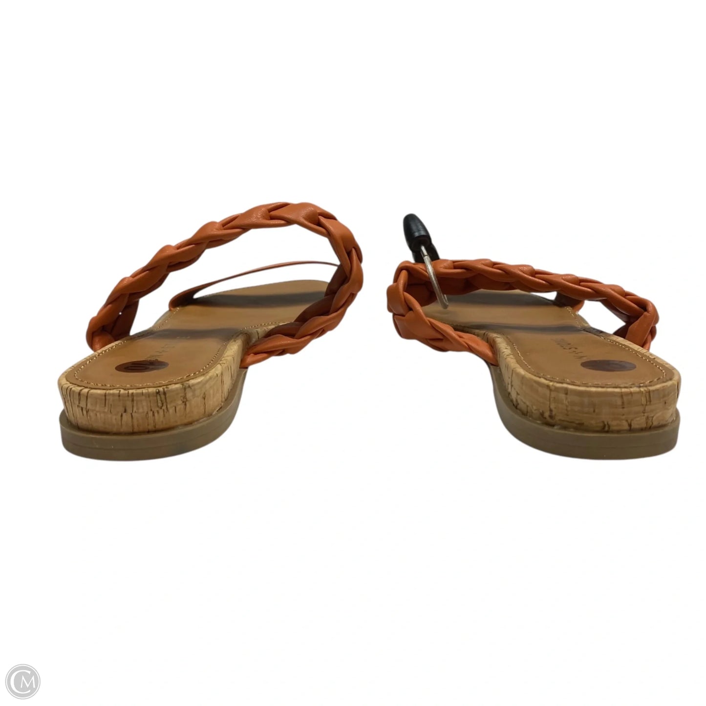 Sandals Flats By Sun + Stone In Orange, Size: 10