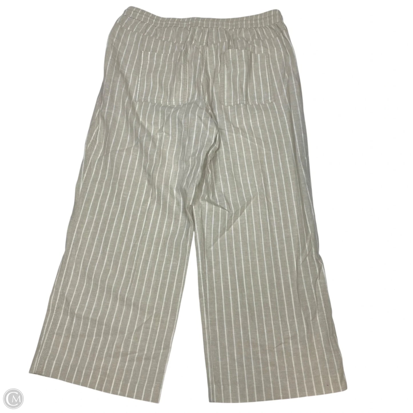Pants Linen By Sonoma In Tan & White, Size: L