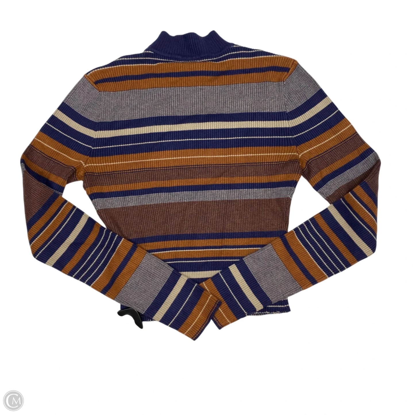 Top Long Sleeve By Cotton On In Blue & Brown, Size: S