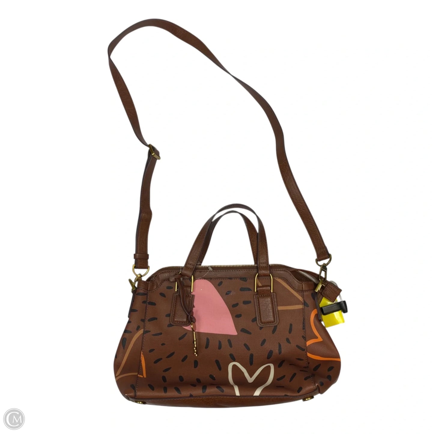 Handbag By Fossil, Size: Medium
