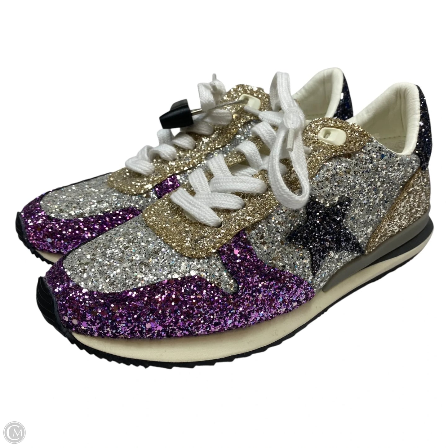 Shoes Sneakers By Vintage Havana In Purple & Silver, Size: 7.5