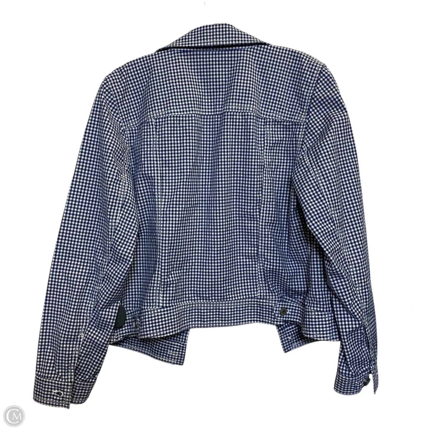 Jacket Other By Talbots In Blue & White, Size: L