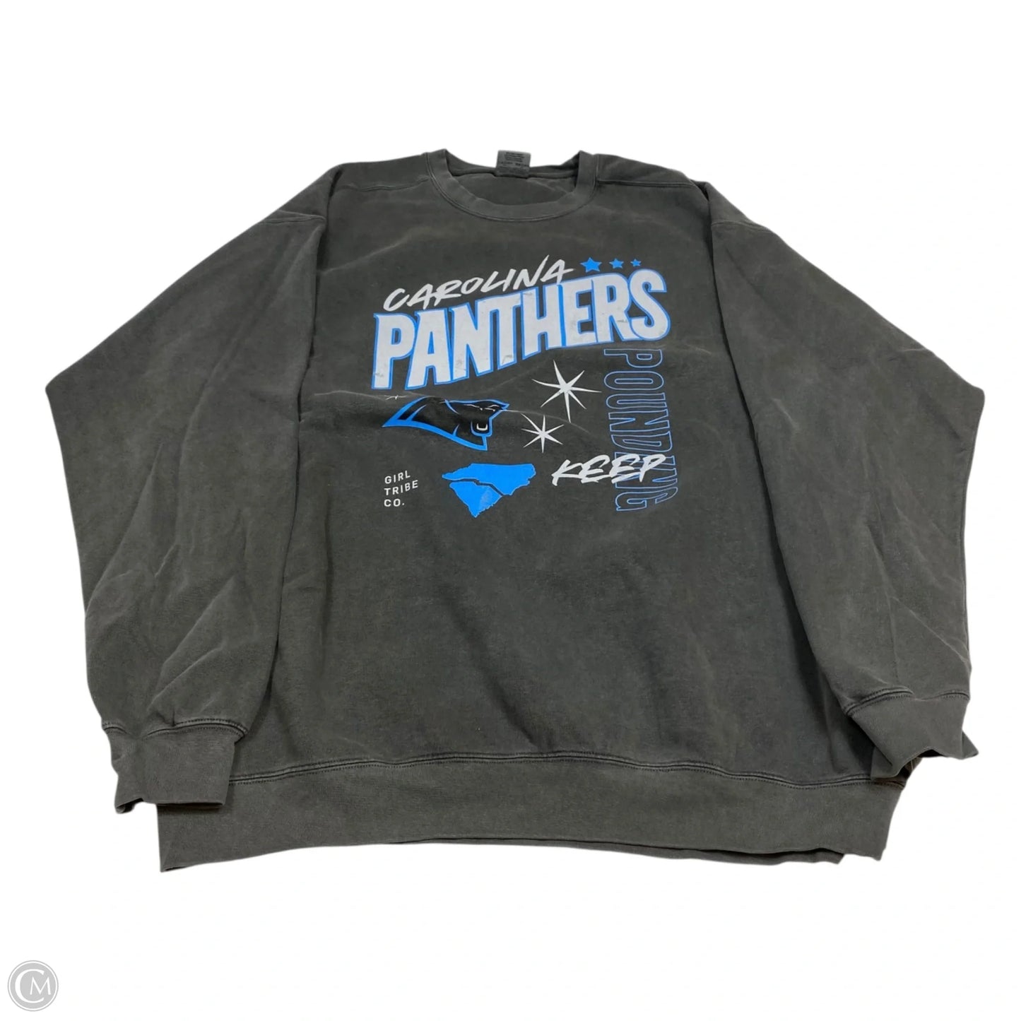 Sweatshirt Crewneck By Comfort Colors In Grey, Size: 2x