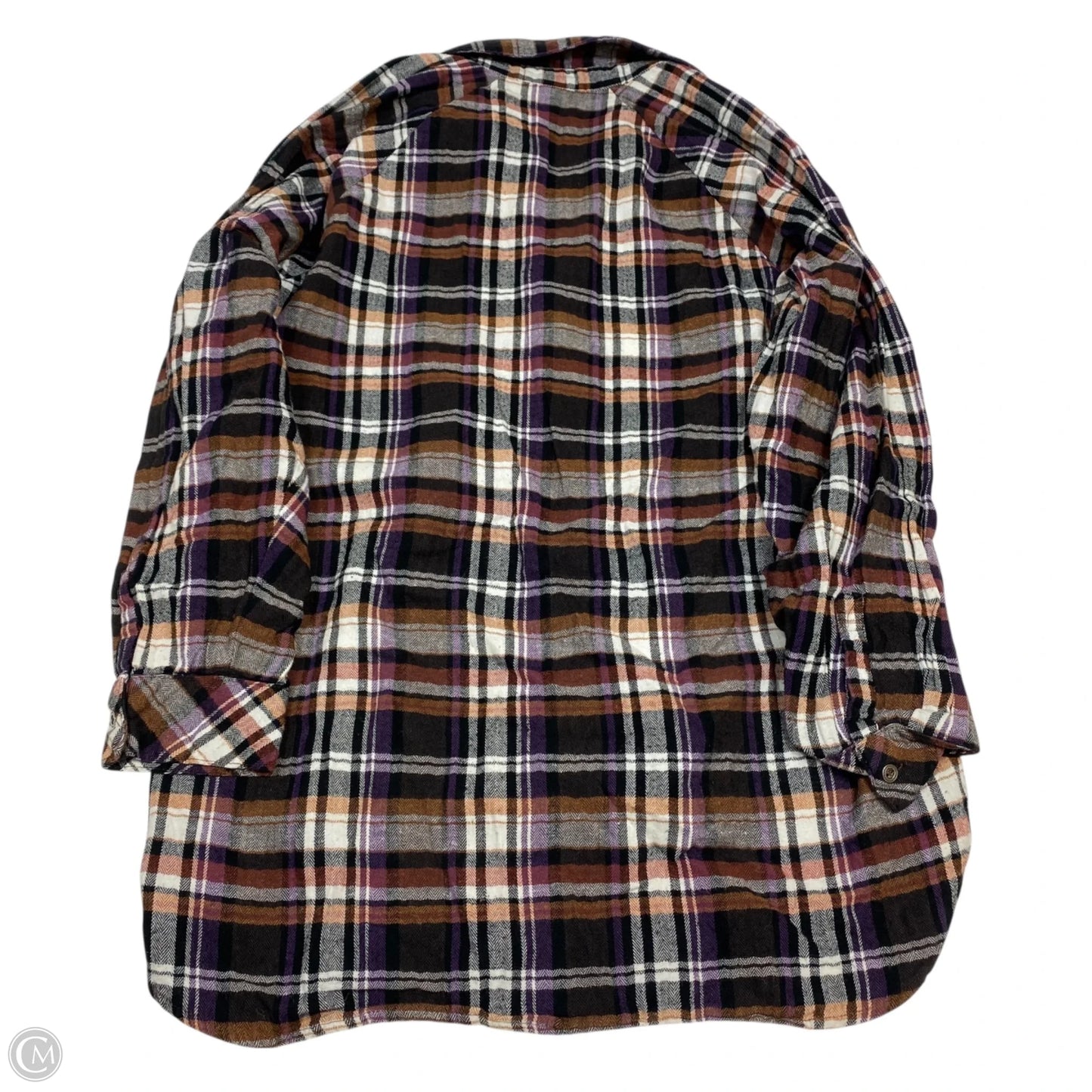 Top Long Sleeve By Wild Fable In Black & Brown, Size: L