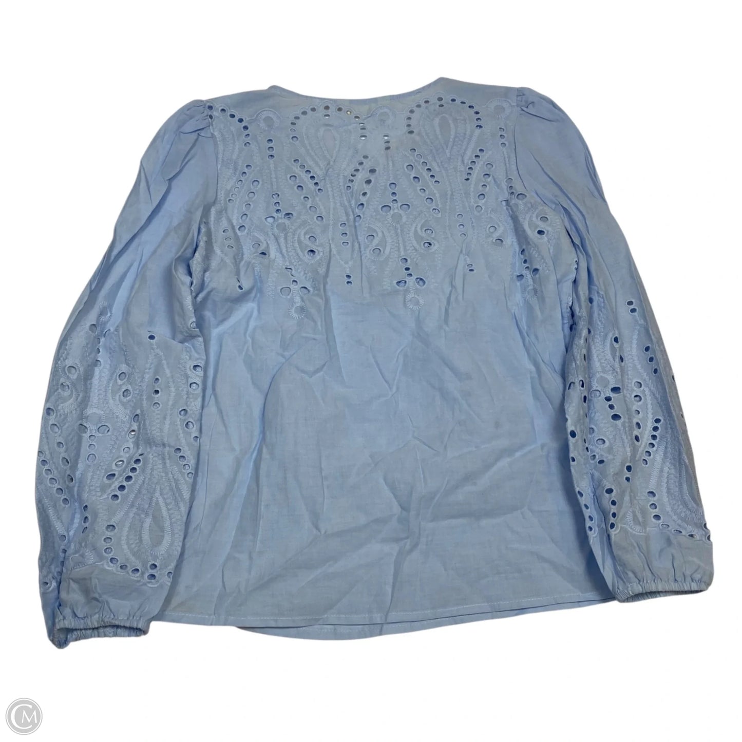 Top Long Sleeve By Adiva In Blue, Size: S