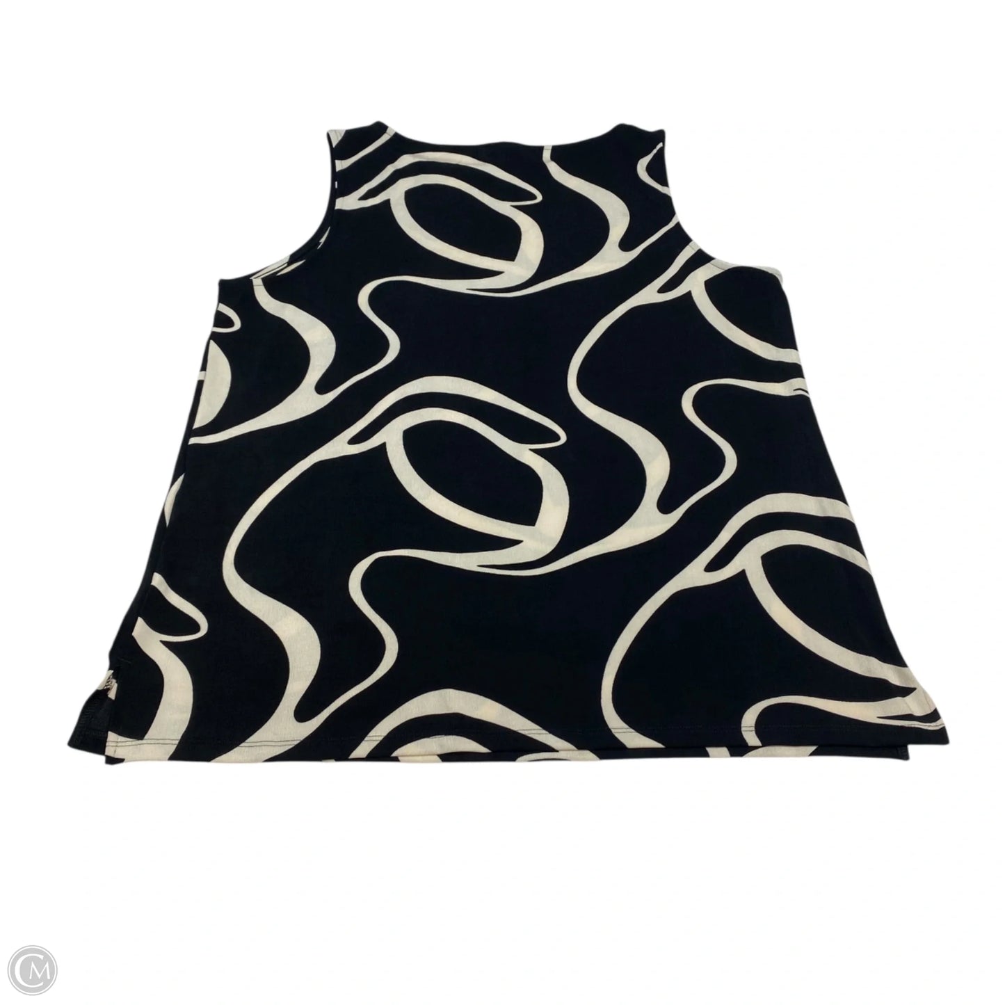 Top 2pc Long Sleeve By Chicos In Black & Cream, Size: Xl