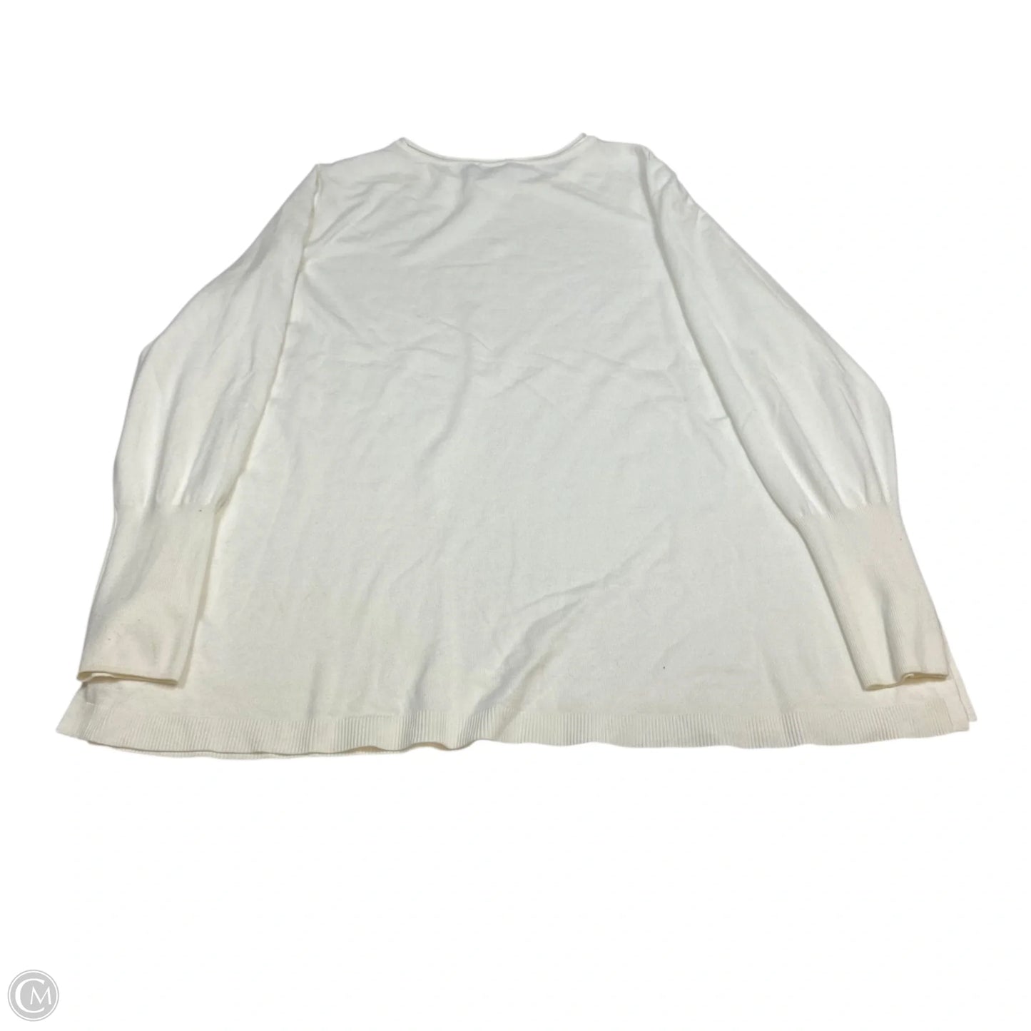 Top Long Sleeve By Chicos In Cream, Size: Xl