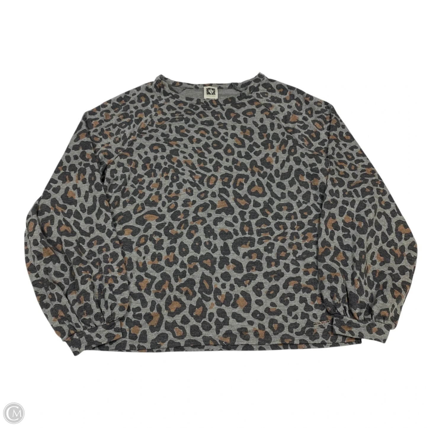 Top Long Sleeve By Anne Klein In Grey, Size: M