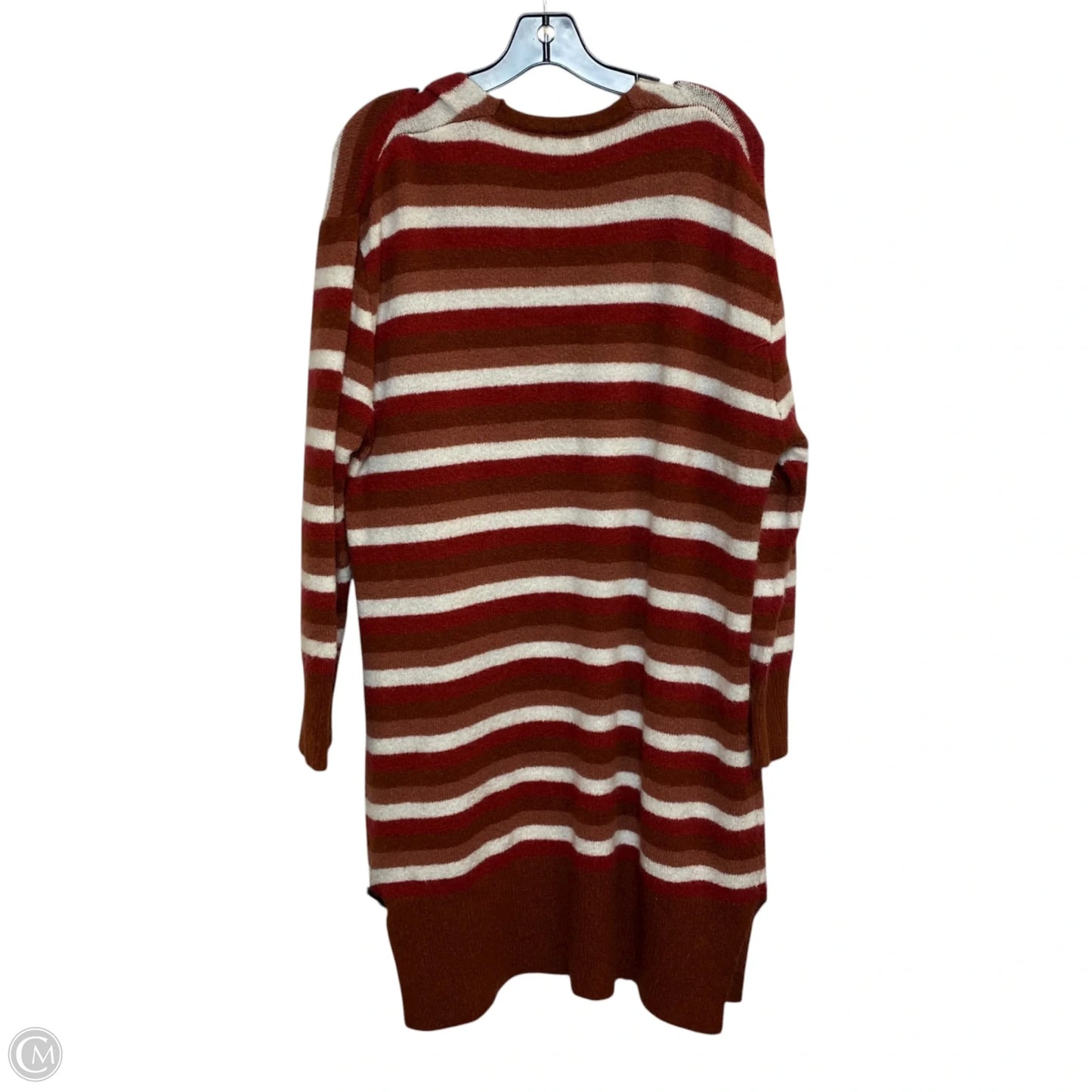 Sweater Cardigan By True Craft In Red & White, Size: L
