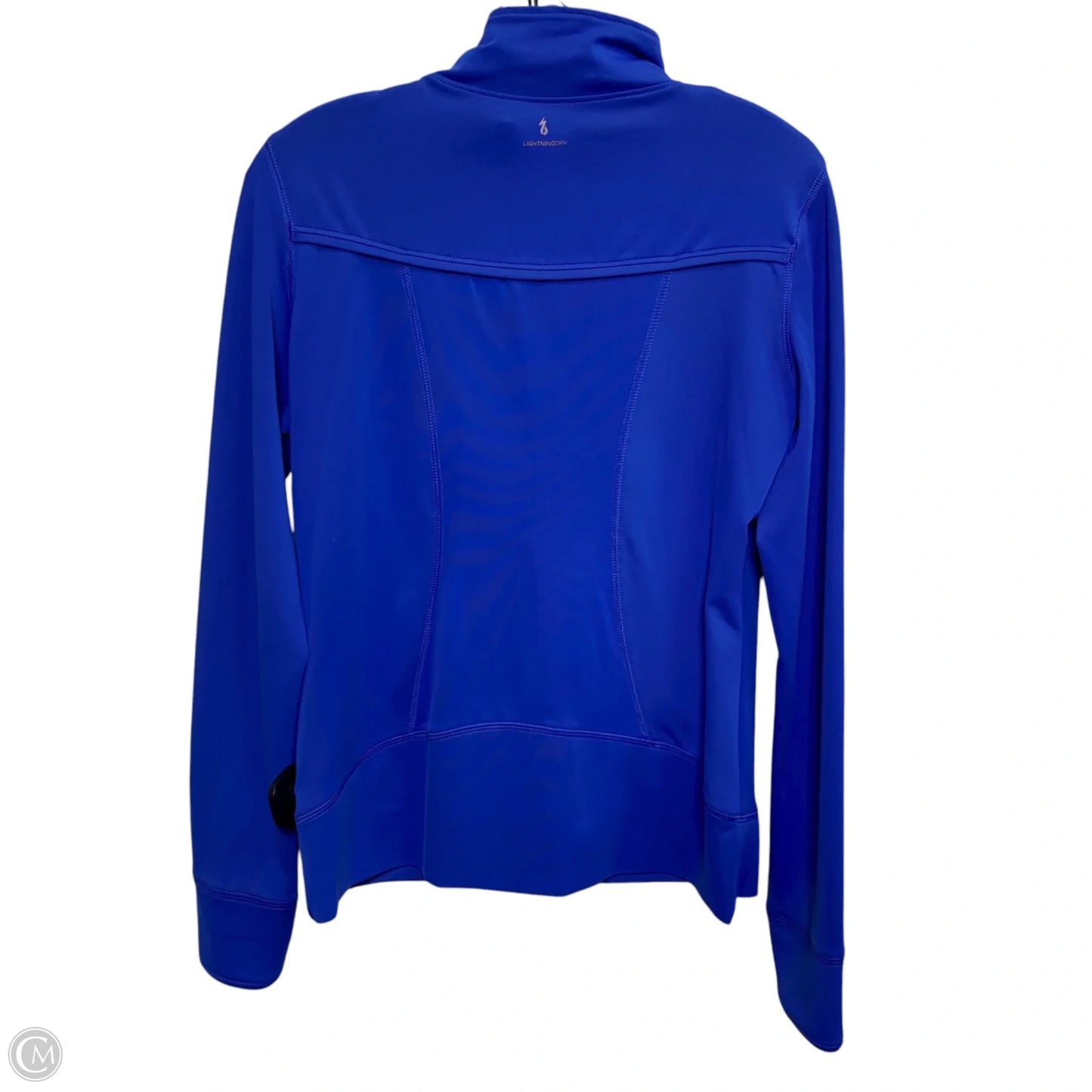 Athletic Jacket By New Balance In Blue, Size: M