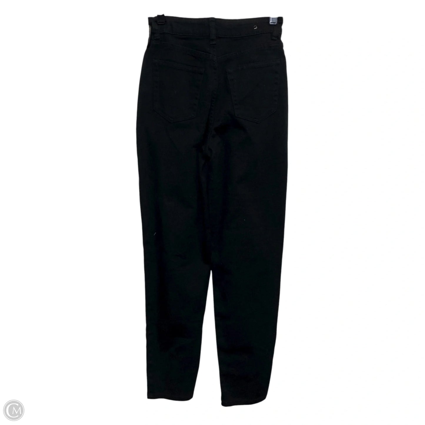 Jeans Straight By Divided In Black Denim, Size: 0