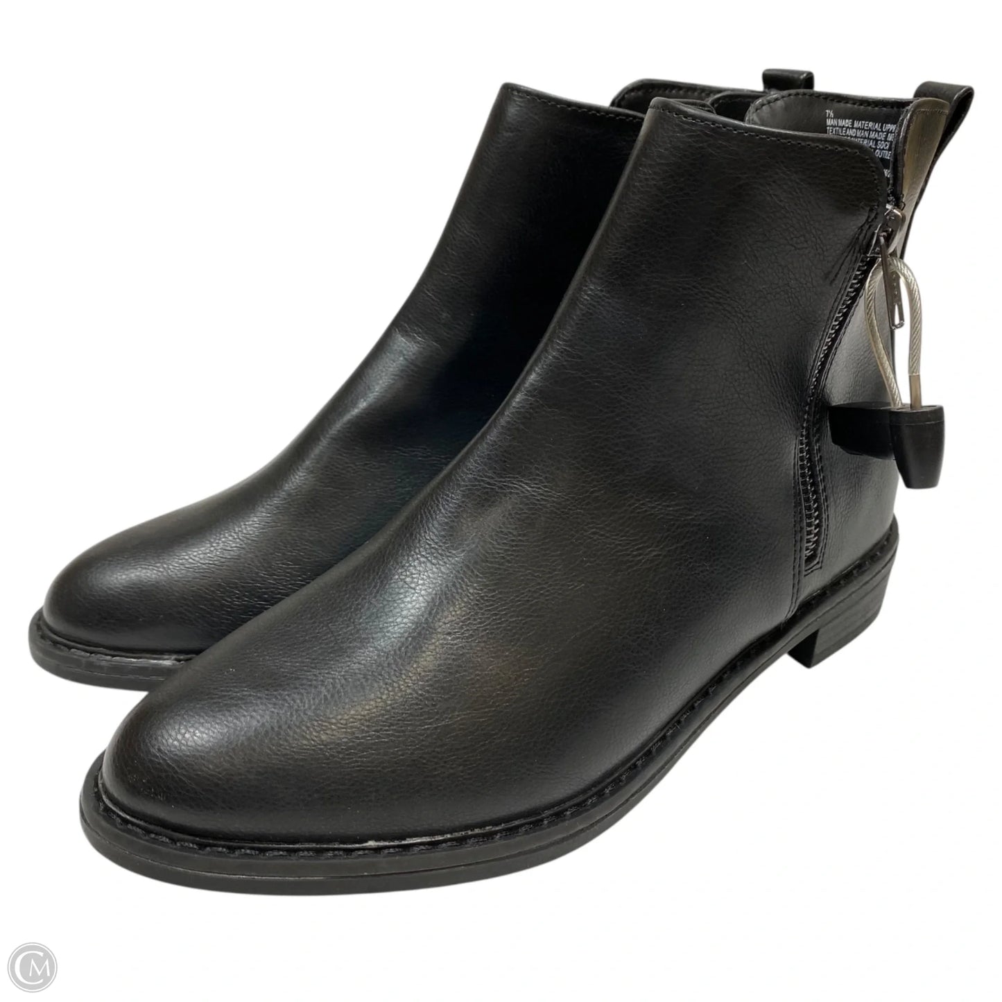 Boots Ankle Flats By Universal Thread In Black, Size: 7.5