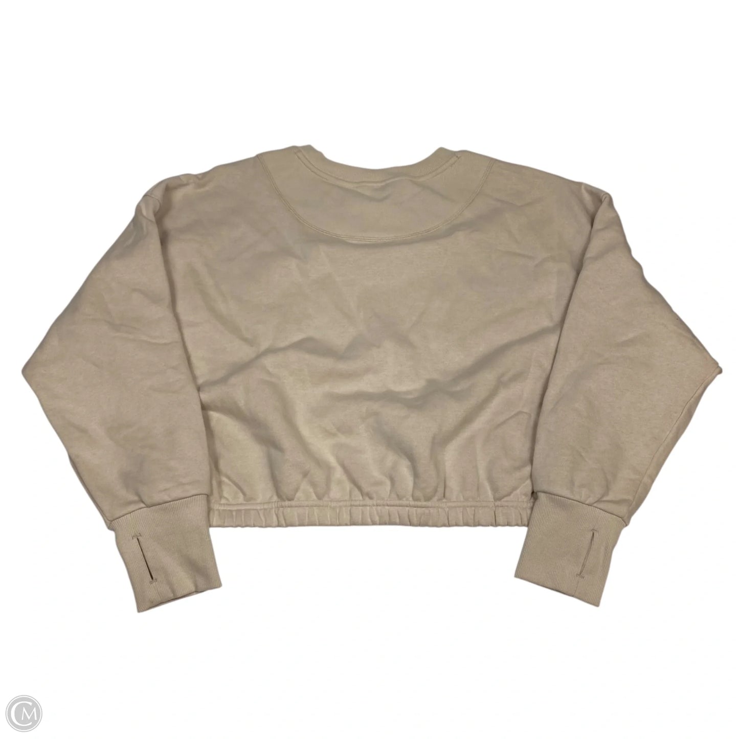 Athletic Sweatshirt Crewneck By Joy Lab In Tan, Size: Xl