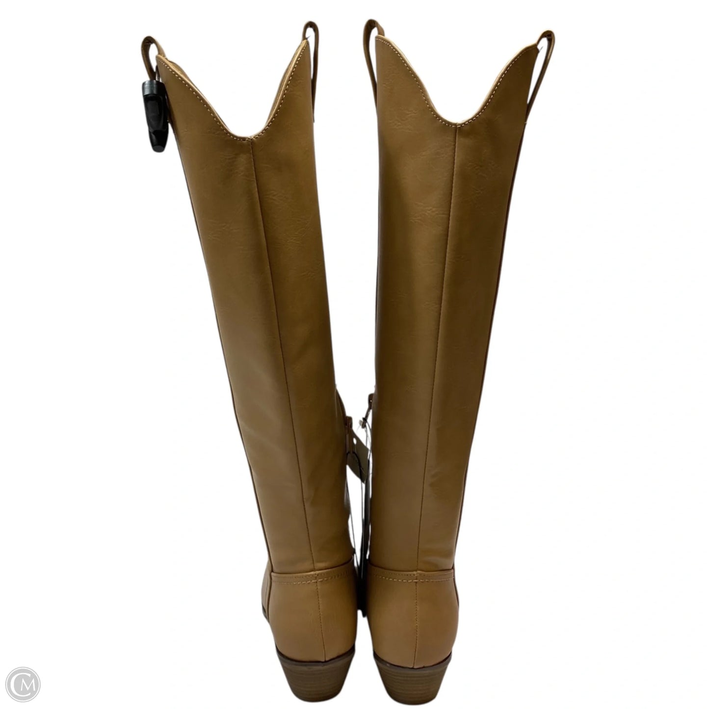 Boots Knee Heels By Universal Thread In Brown, Size: 6