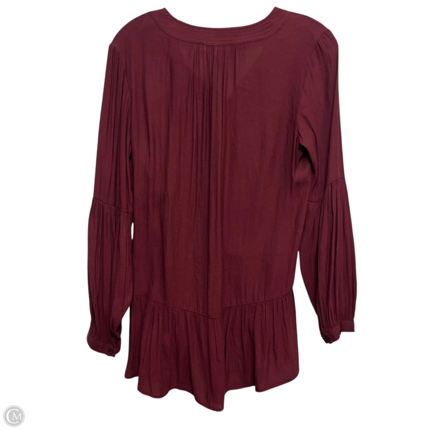 Top Long Sleeve By Ro & De In Red, Size: S