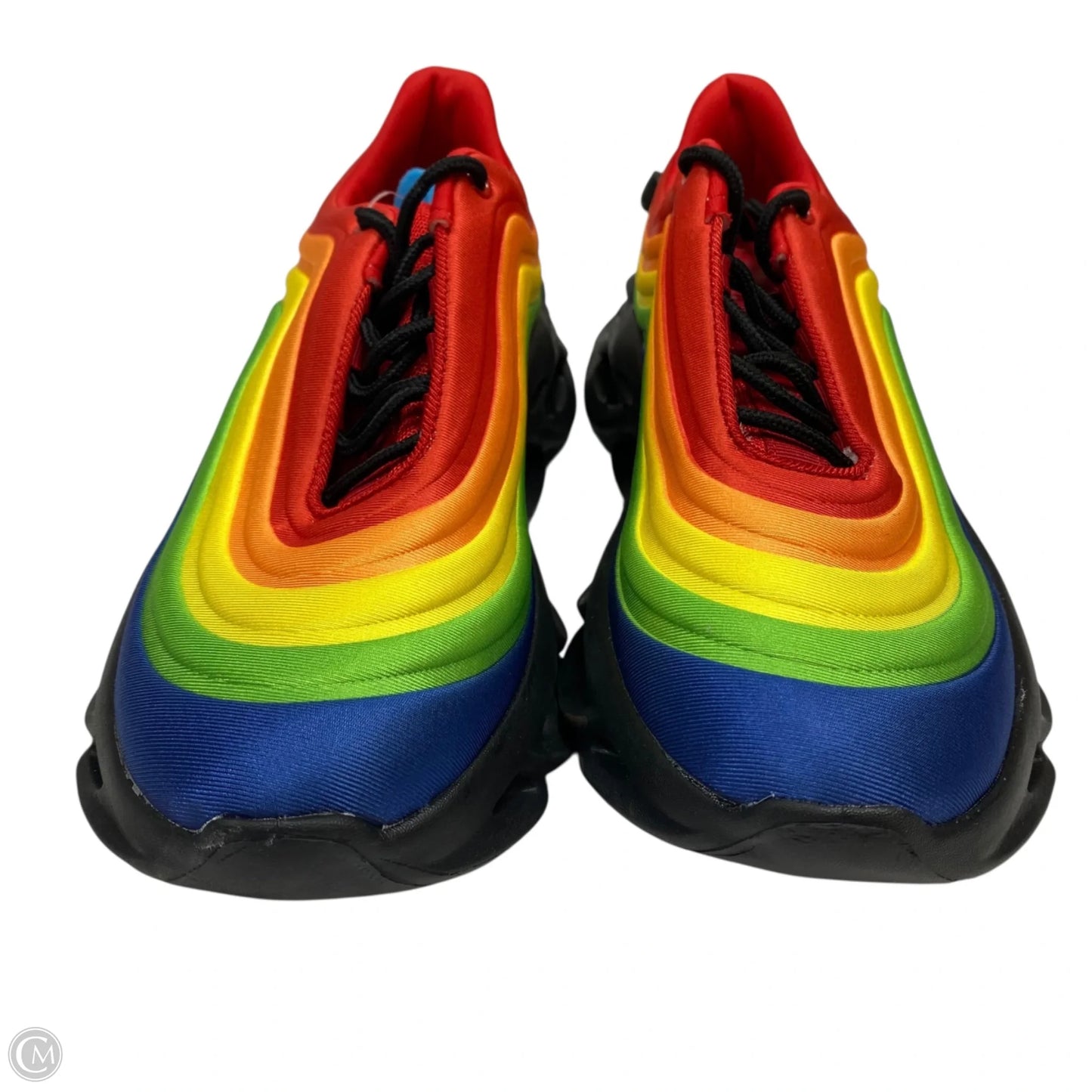Shoes Athletic By Freewalk In Rainbow Print, Size: 10