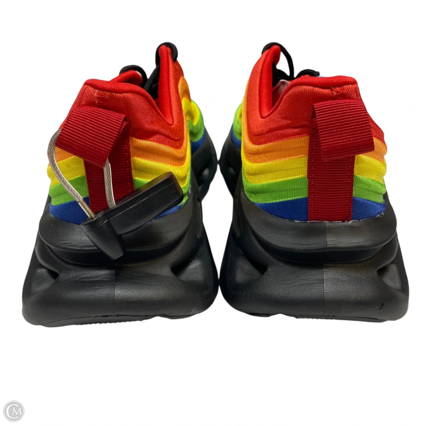 Shoes Athletic By Freewalk In Rainbow Print, Size: 10