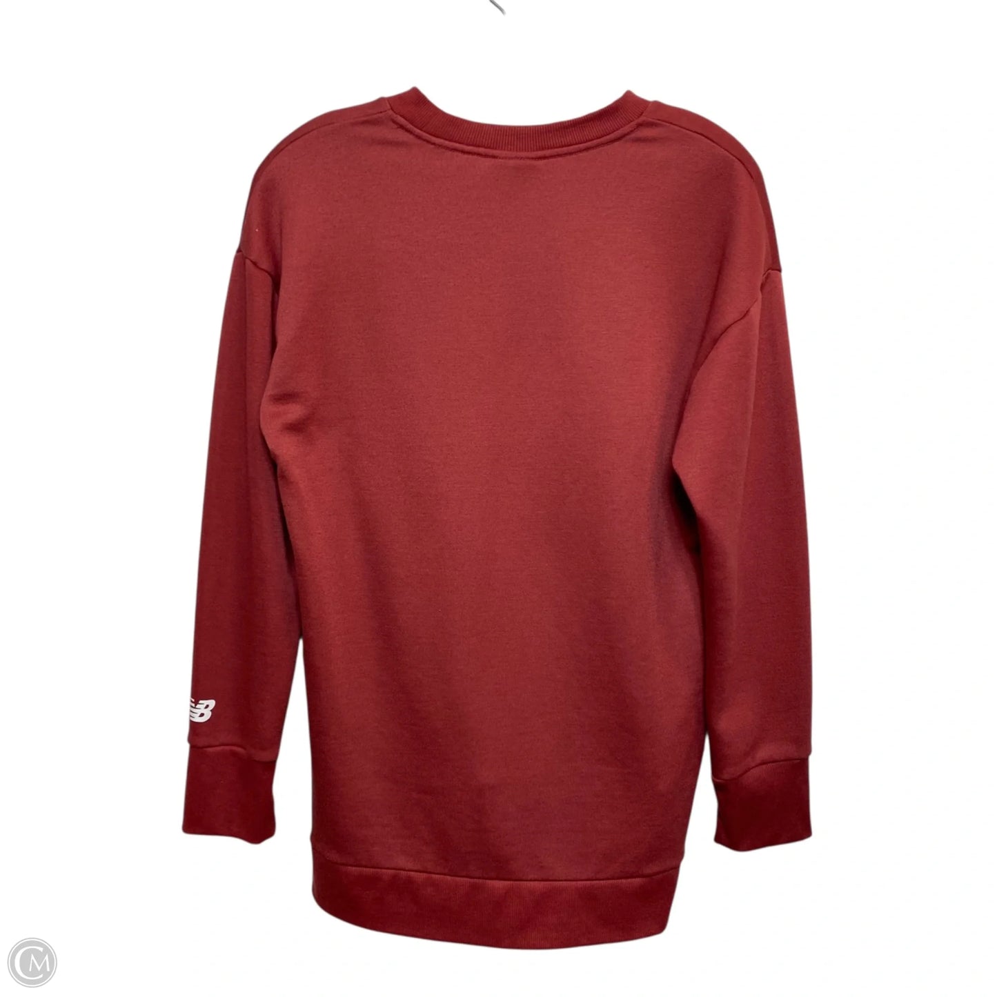 Athletic Sweatshirt Crewneck By New Balance In Red, Size: S