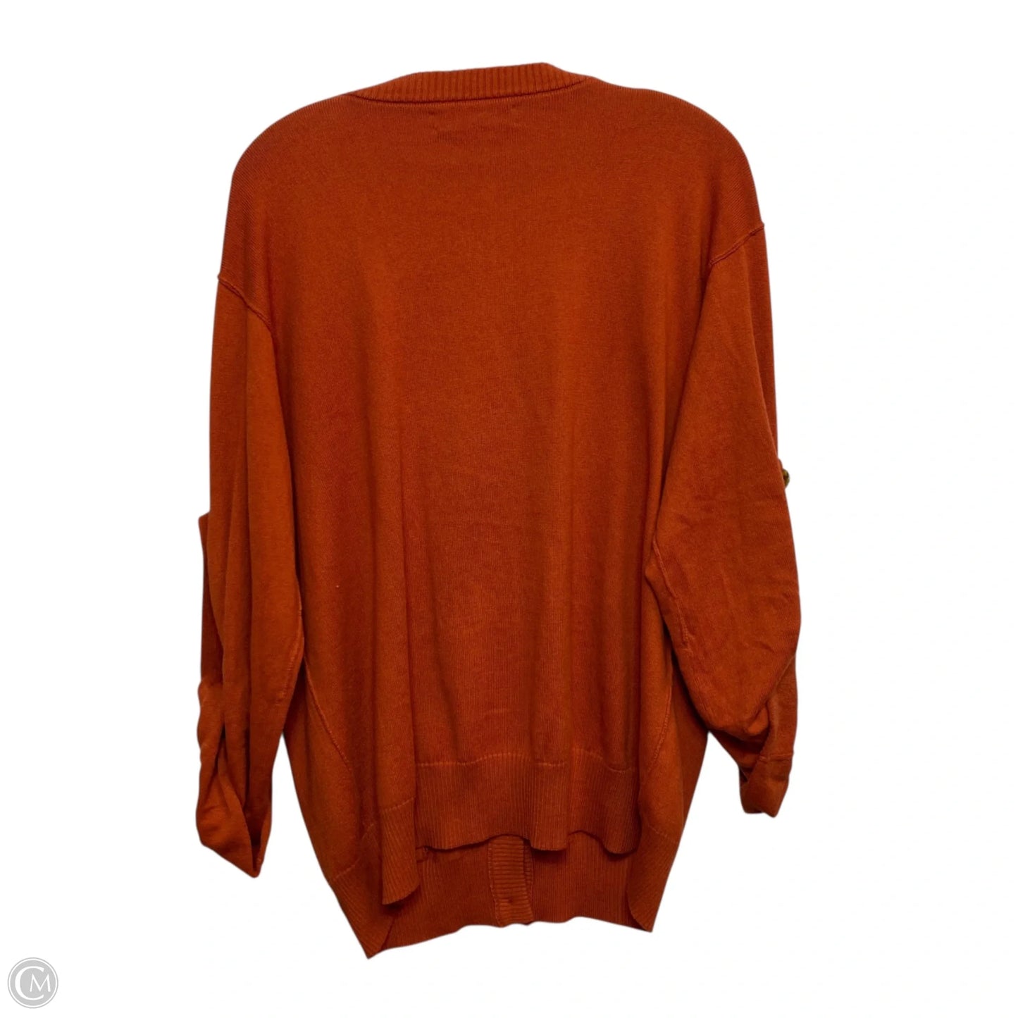 Sweater Cardigan By Jones New York In Orange, Size: L