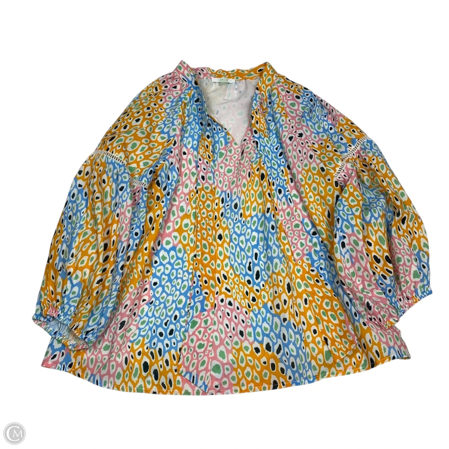 Top 3/4 Sleeve By Jade In Multi-colored, Size: S
