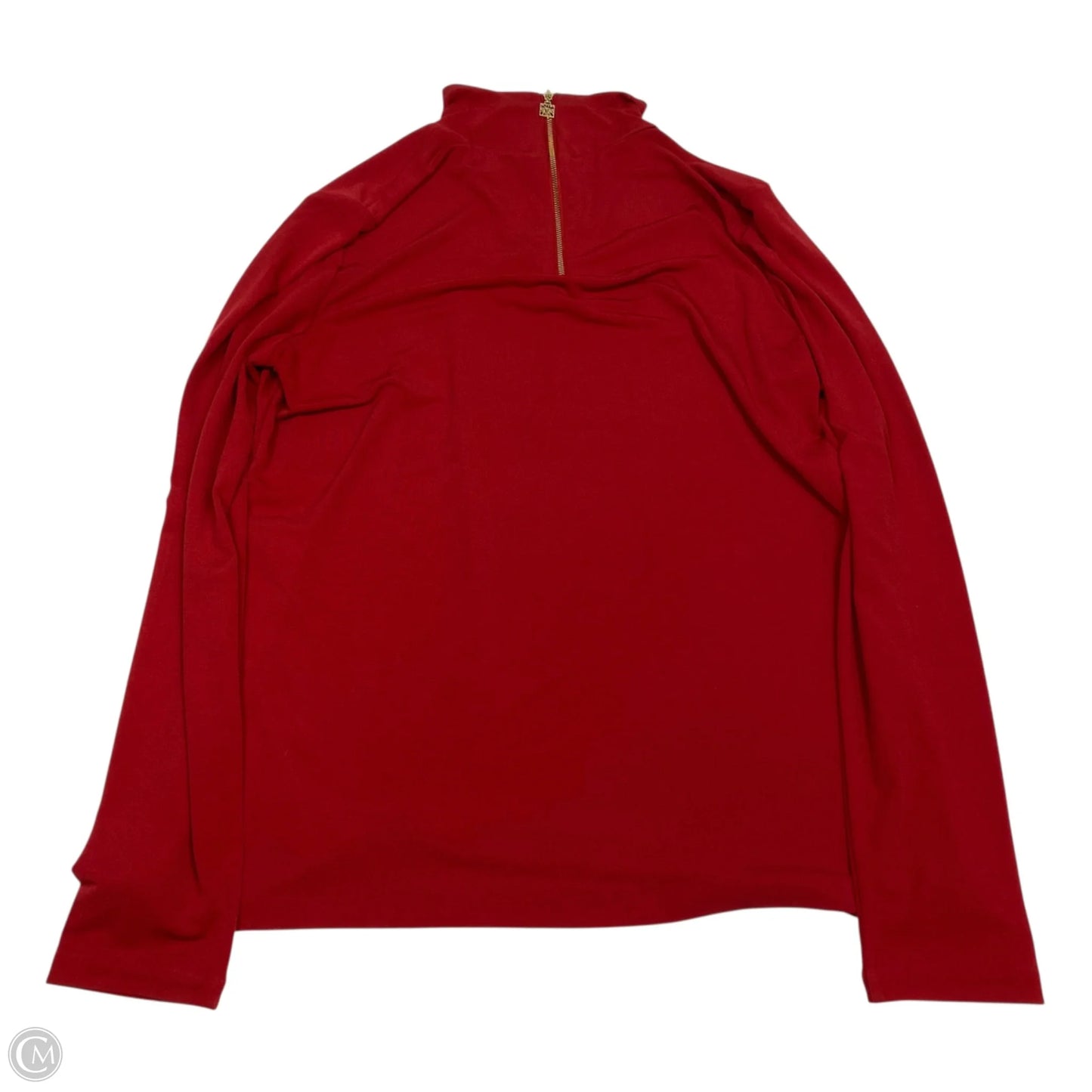 Top Long Sleeve By Anne Klein In Red, Size: L