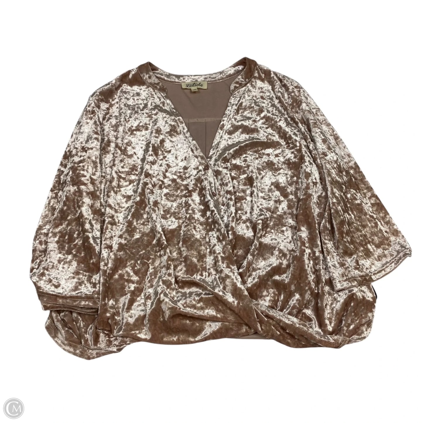 Top 3/4 Sleeve By Listicle In Pink, Size: L