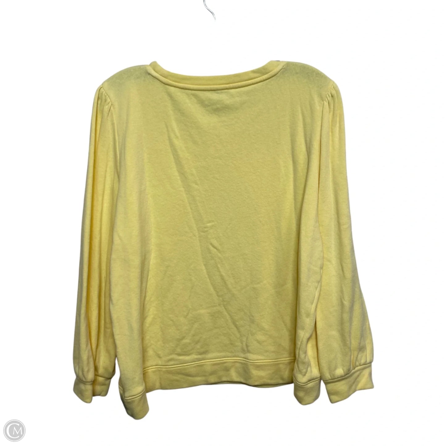 Top Long Sleeve By Talbots In Yellow, Size: Xlp