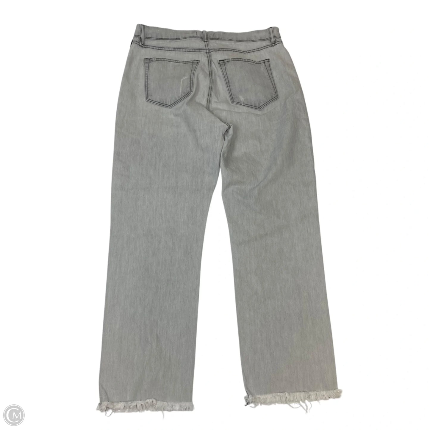 Jeans Straight By Loft In Grey Denim, Size: 8