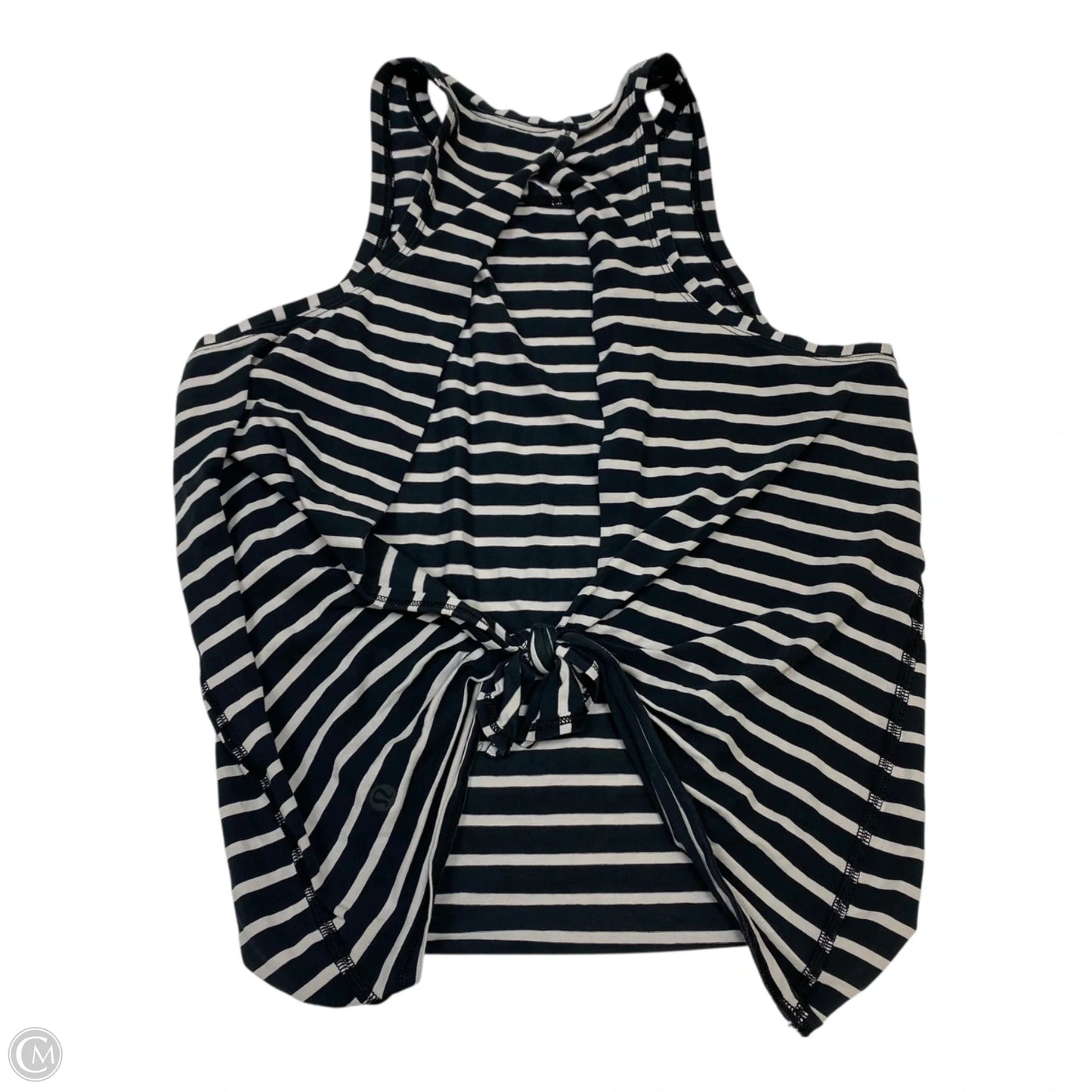 Athletic Tank Top By Lululemon In Black & White, Size: S