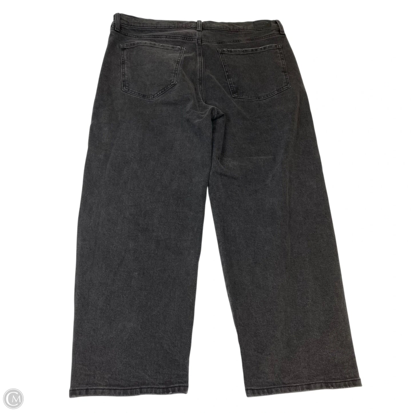 Jeans Wide Leg By Scoop In Black Denim, Size: 16