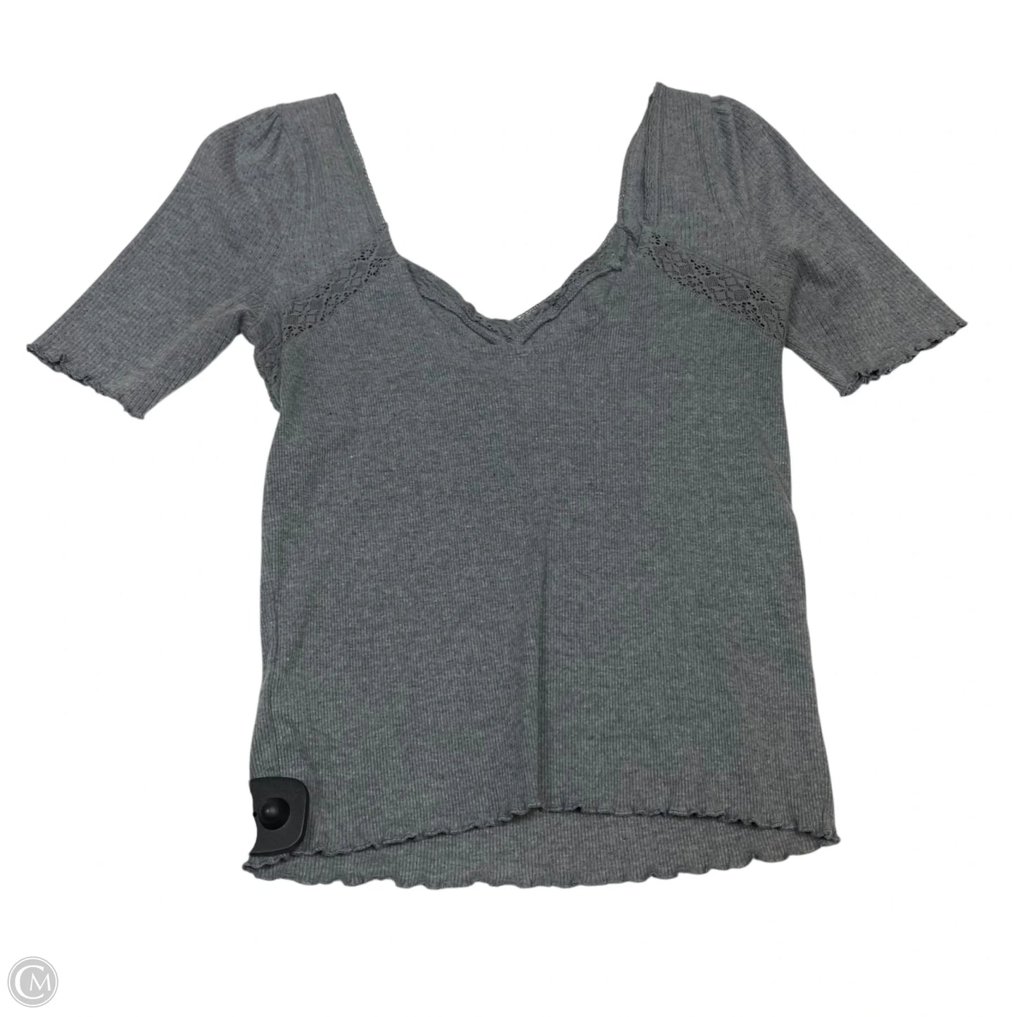 Top Short Sleeve By Free People In Grey, Size: M