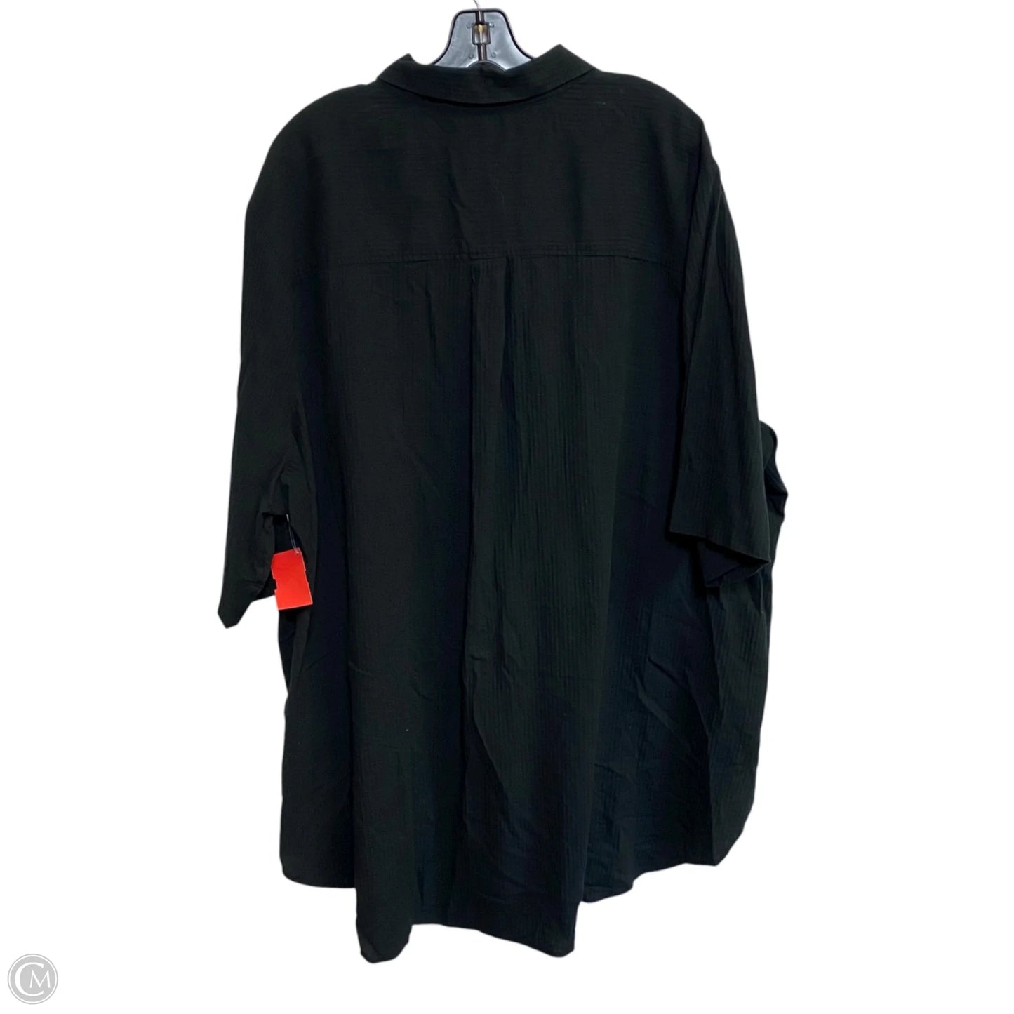 Top 3/4 Sleeve By J. Crew In Black, Size: 3x