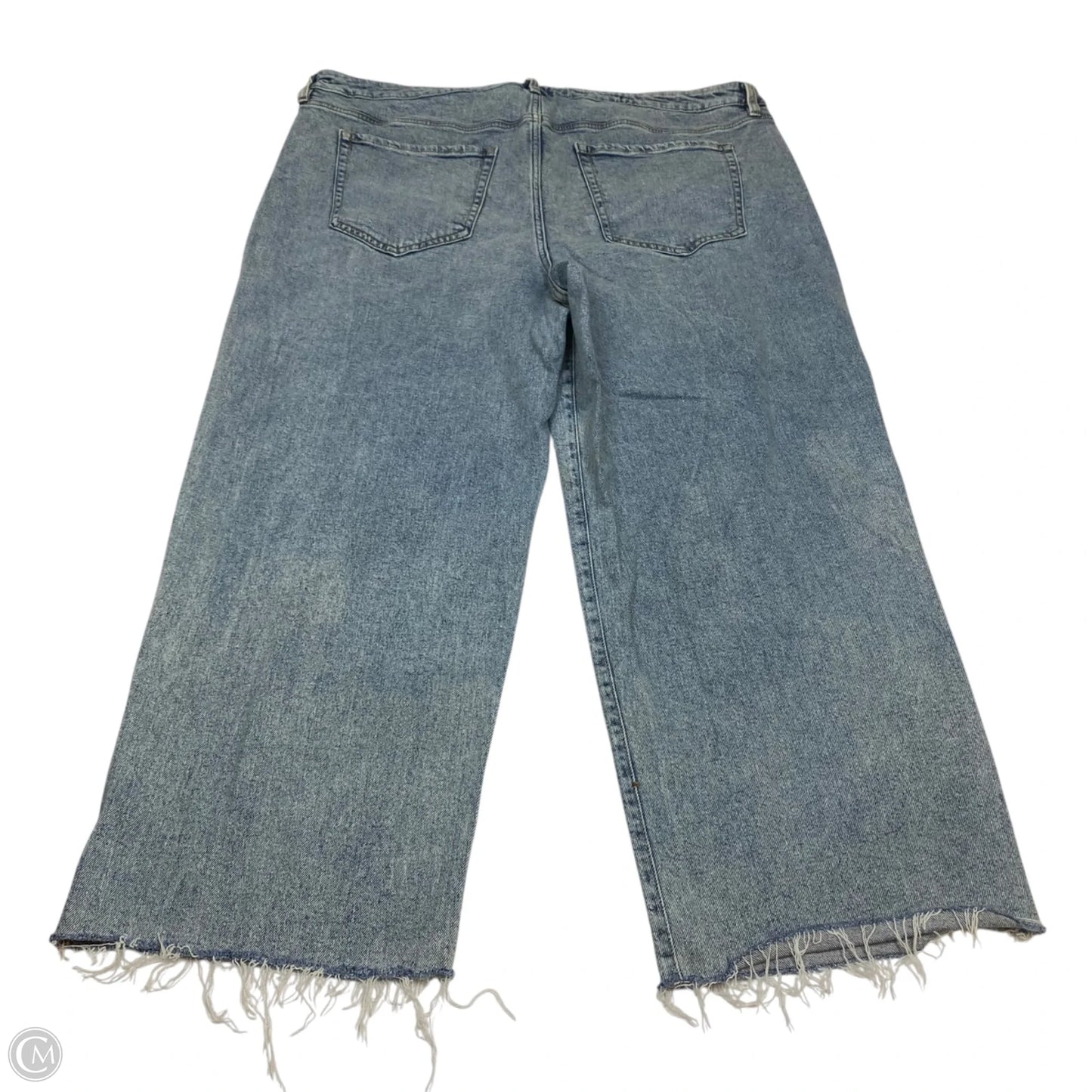Jeans Straight By Ava & Viv In Blue Denim, Size: 22