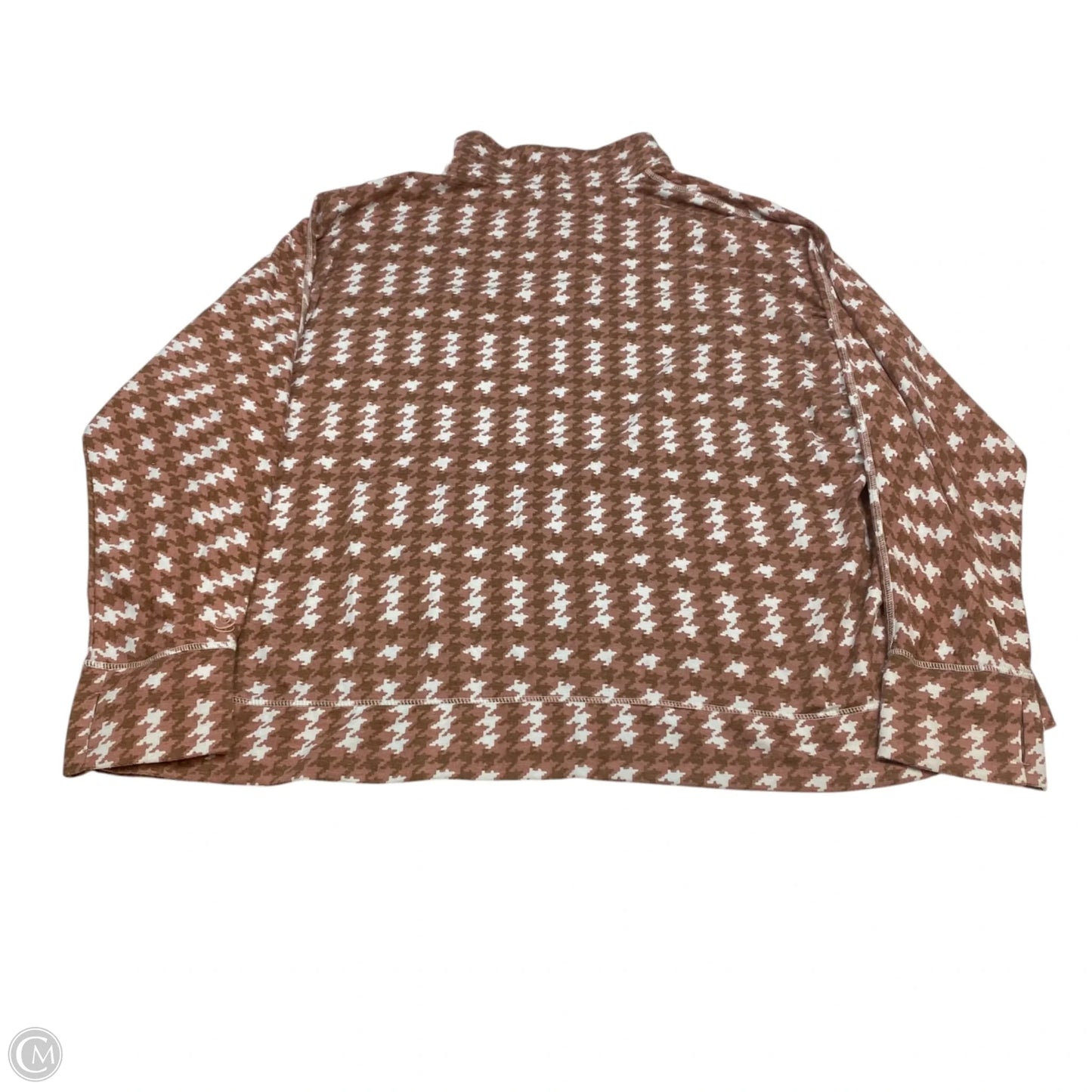Top Long Sleeve By Cuddl Duds In Pink & White, Size: 3x